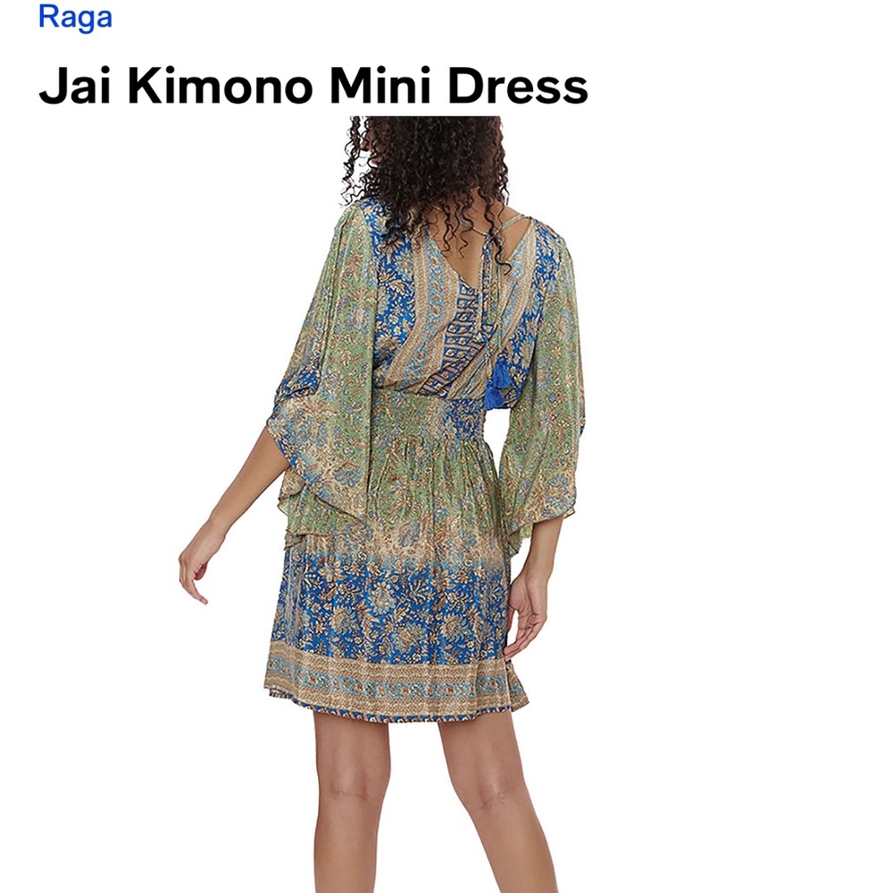 NWT anthropology Raga Jai Kimono Mini Dress - Picture 5 of 6